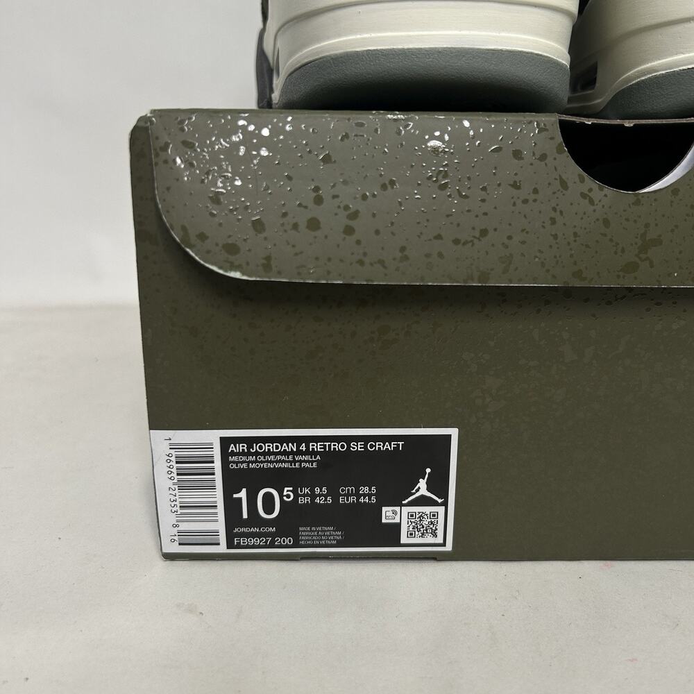 Nike Air Jordan 4 SE Craft “Medium Olive” - Picture 5 of 6